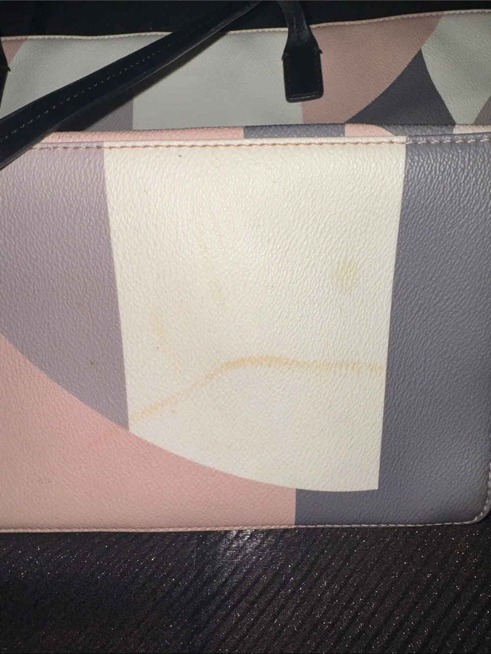 Kate Spade Pink & Gray Geometric Tote